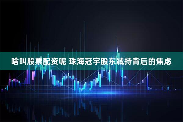 啥叫股票配资呢 珠海冠宇股东减持背后的焦虑